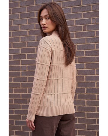 Roman Beaded Ribbed Knit Jumper