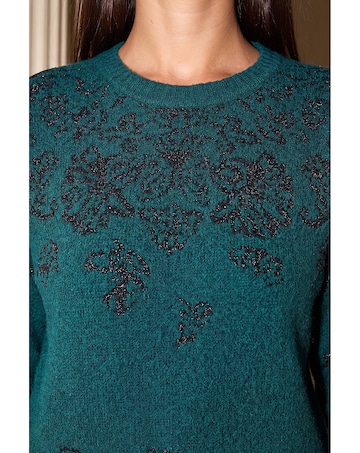 Roman Shimmer Patterned Knit Jumper