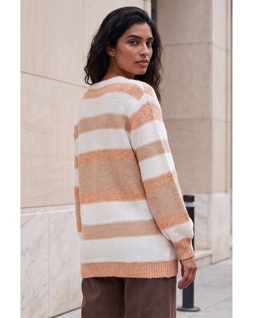 Roman Stripe Knit Cardigan