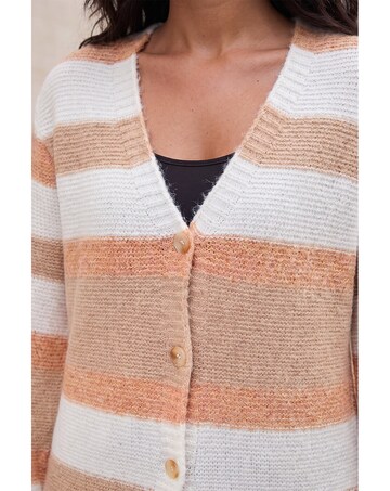 Roman Stripe Knit Cardigan