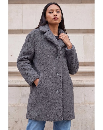 Roman Petite Teddy Coat