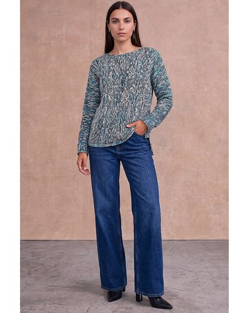 Roman Batwing Tape Yarn Jumper