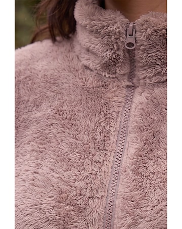 Roman Sherpa Zip Neck Fleece Jacket