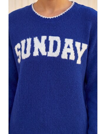 Roman Sunday Slogan Knit Jumper