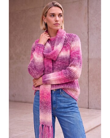 Roman Ombre Knit Scarf & Jumper