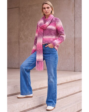 Roman Ombre Knit Scarf & Jumper