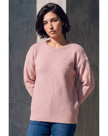 Roman Petite Bobble Contrast Knit Jumper