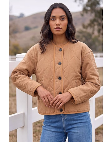 Roman Cotton Twill Quilted Jacket