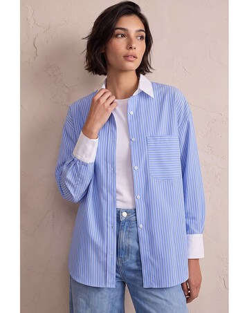 Roman Petite Contrast Stripe Shirt