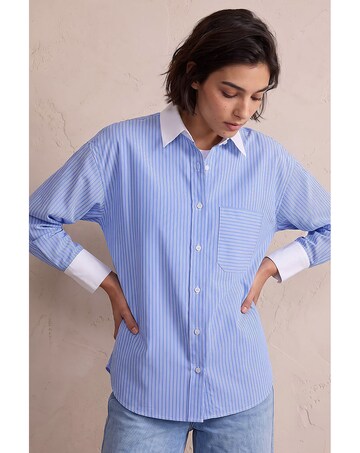 Roman Petite Contrast Stripe Shirt