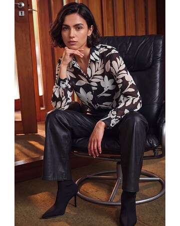 Roman Floral Longline Shirt