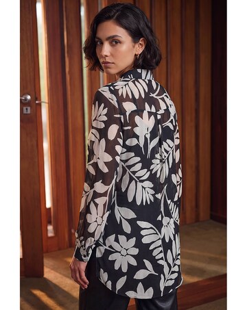 Roman Floral Longline Shirt