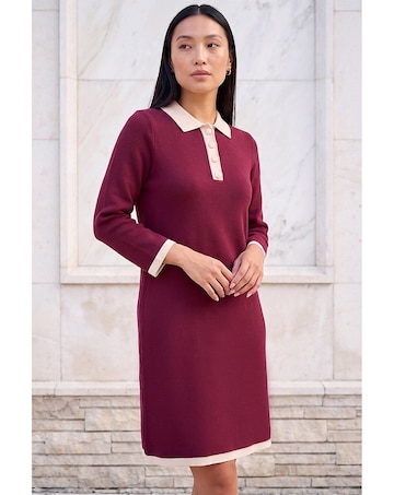 Roman Button Knitted Dress