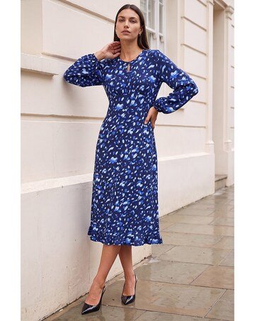 Roman Abstract Keyhole Dress