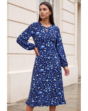 Roman Abstract Keyhole Dress