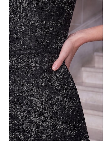 Roman Textured Trim Detail Dress