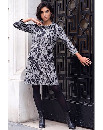 Roman Petite Brushed Roll Neck Dress
