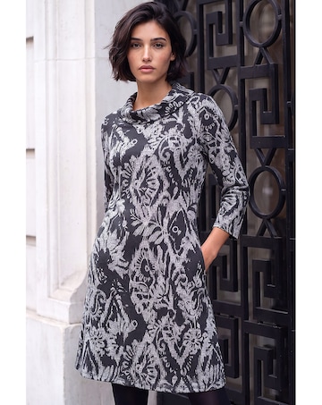 Roman Petite Brushed Roll Neck Dress