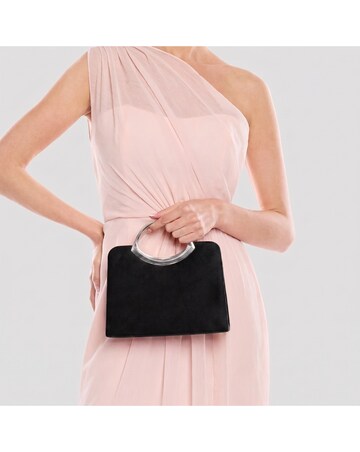 Paradox London Deya Microsuede Top Handle Bag