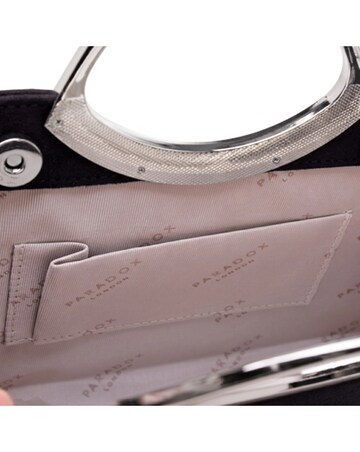 Paradox London Deya Microsuede Top Handle Bag