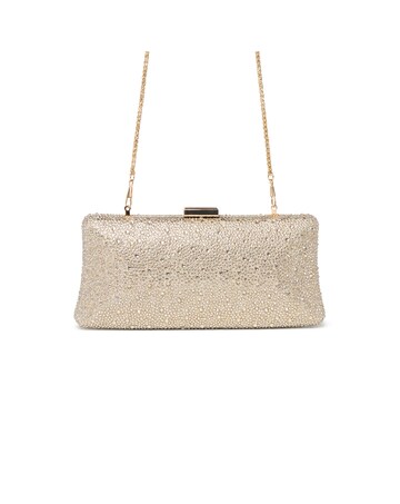 Paradox London Dante Diamante Box Clutch Bag