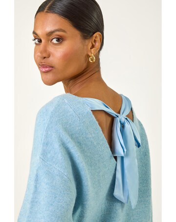 Roman Ribbon Bow Tie Back Jumper