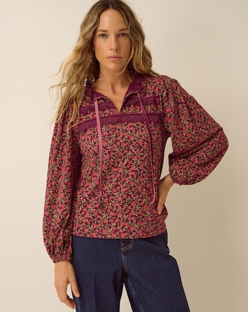 Monsoon Sophie Floral Print Jersey Top