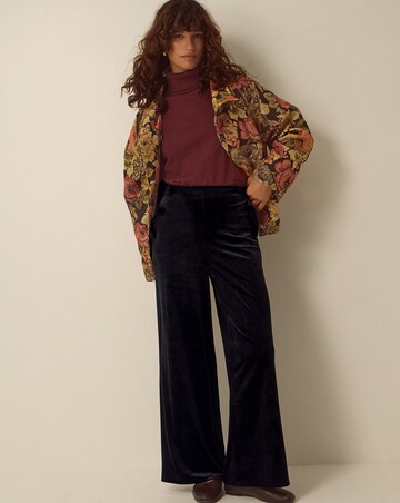 Monsoon Verna Velvet Wide Leg Trousers