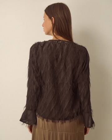 Monsoon Tawn V-Neck Fringe Top