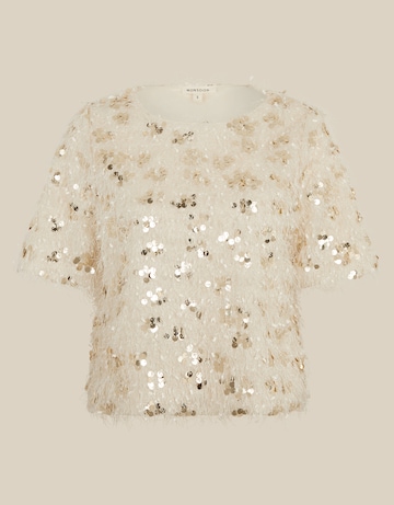 Monsoon Saskia Sequin Fringe Top
