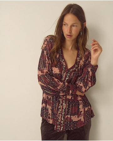 Monsoon Poppy V-Neck Embellished Blouse
