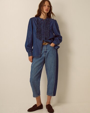 Monsoon Sophia Ruffle Denim Shirt