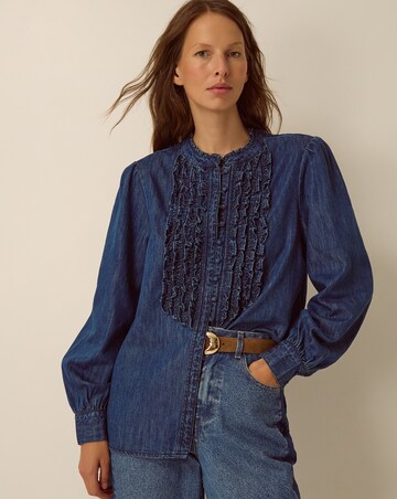 Monsoon Sophia Ruffle Denim Shirt