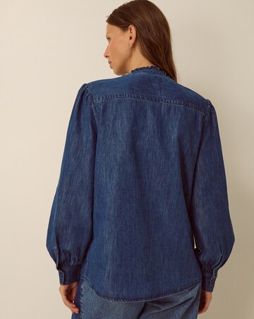 Monsoon Sophia Ruffle Denim Shirt