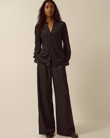Monsoon Sally Polka Dot Devore Blouse