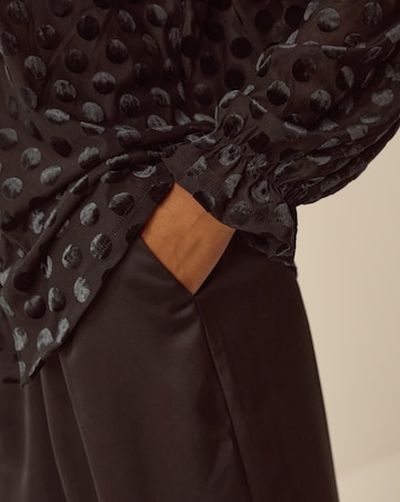 Monsoon Sally Polka Dot Devore Blouse