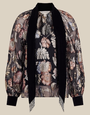 Monsoon Hattie Metallic Jacquard Blouse