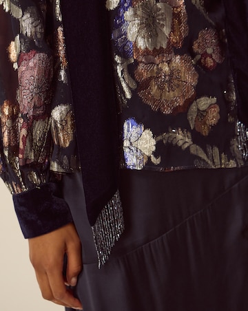 Monsoon Hattie Metallic Jacquard Blouse