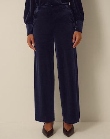 Monsoon Verna Velvet Wide Leg Trousers