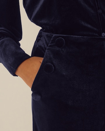 Monsoon Verna Velvet Wide Leg Trousers