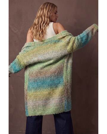 Roman Ombre Longline Knit Cardigan