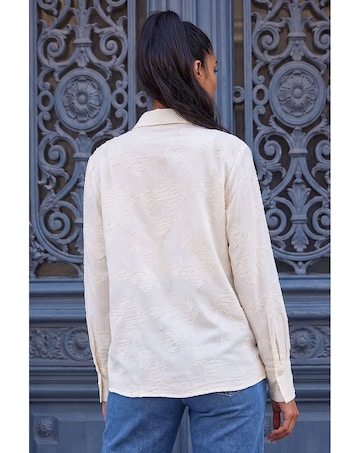Roman Floral Textured Collared Shirt