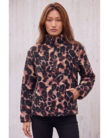 Roman Animal Print Fleece Jacket