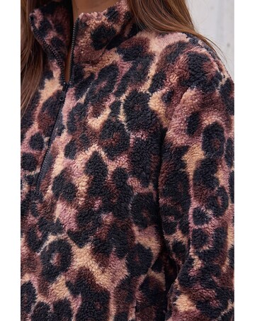 Roman Animal Print Fleece Jacket