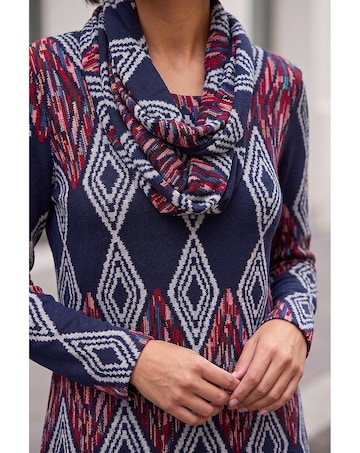 Roman Printed Longline Tunic