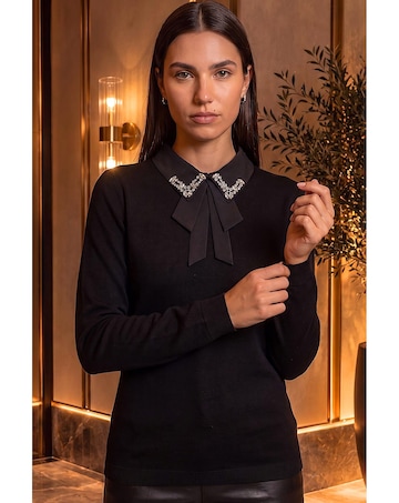 Roman Collar Knit Jumper
