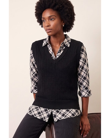 Roman Check Print 2 In 1 Top