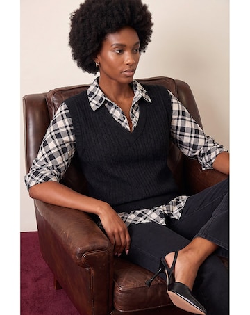 Roman Check Print 2 In 1 Top