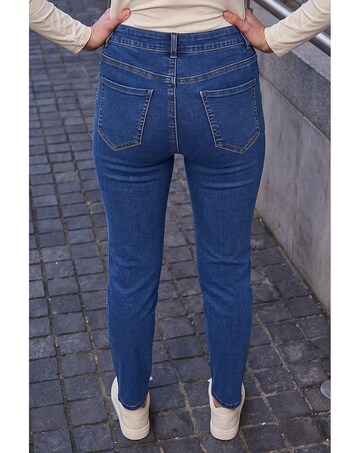Roman Sparkly Slim Leg Stretch Jeans