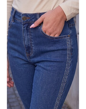 Roman Sparkly Slim Leg Stretch Jeans